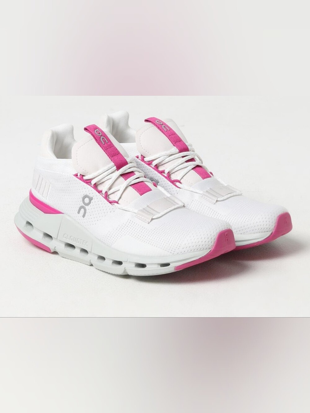 On Cloudnova Women's Undyed White / Carnation Size 7